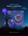 Oct 3 | 7:00 PM | Ceramic Canvas Paint & Sip: Gengar Starry Night