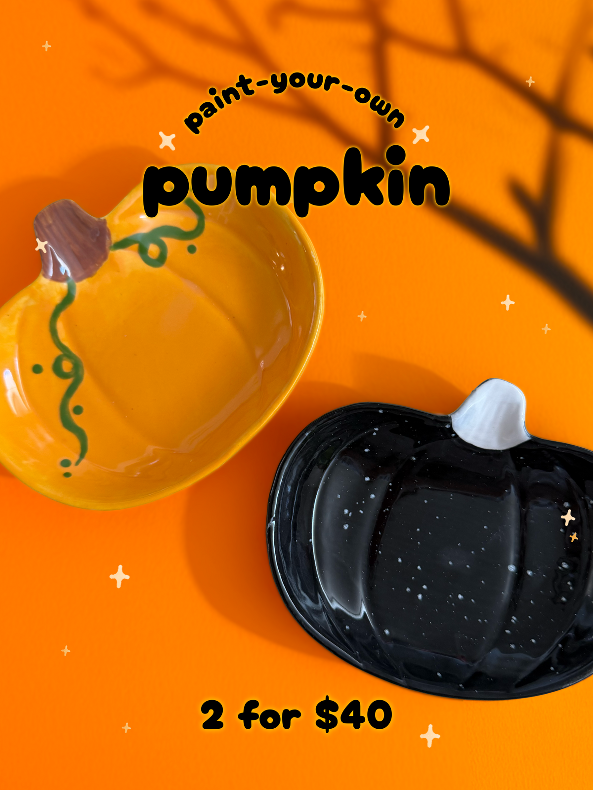 Pumpkin Dish Painting for 2 People