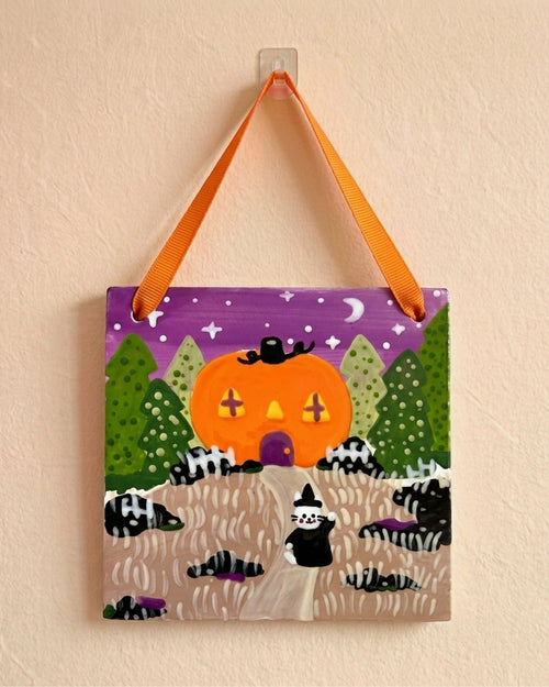 Oct 31 | 12:00 PM | Ceramic Canvas Paint & Sip: Pumpkin Cottage