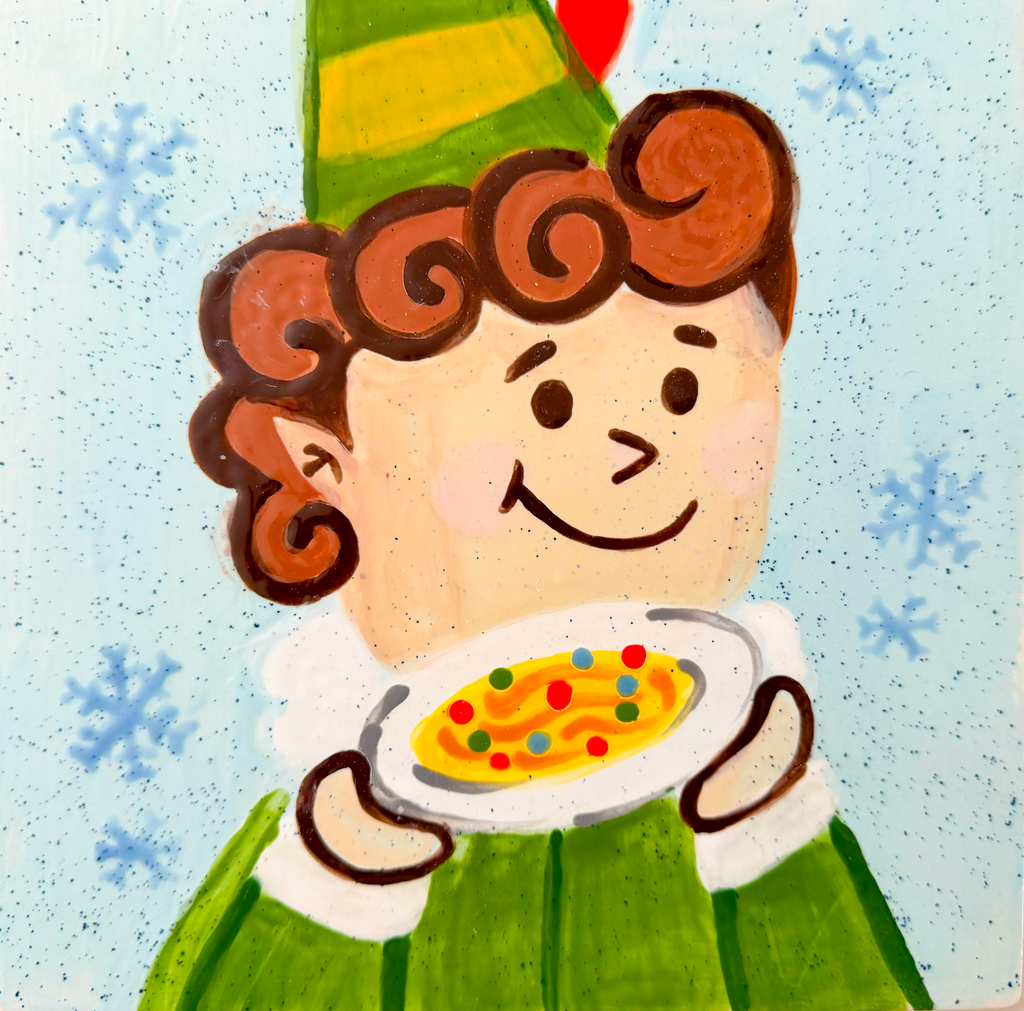 Dec 20 | 12:00 PM | Ceramic Canvas Paint & Sip: Elf